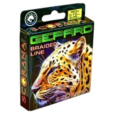Плетеный шнур Scorana Gepard 150м 0,18мм (темно-зеленый)